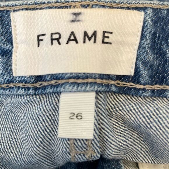 Frame Le Grand Garçon Denim Shorts Size 28 - Picture 3 of 6